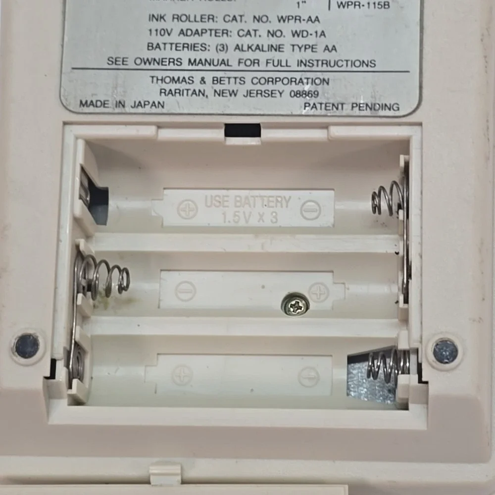 VTG Thomas&Betts E-Z Coder Wire Marker Label Printer WD-10A